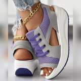 LaceUp™ - Damsandaler med snörning och plattform