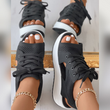 LaceUp™ - Damsandaler med snörning och plattform