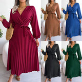 Pleati™ - Elegant veckad klänning för kvinnor